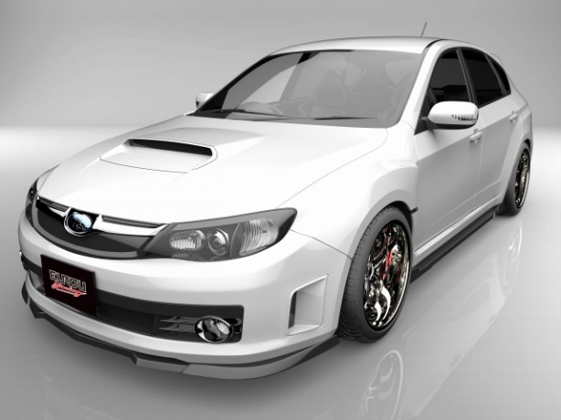 エアロパーツ インプレッサ WRX STI GRB GRF A型 B型 フロントアンダースポイラー サイドステップ 2点キット エアロパーツ【EUROU スポーツエアロシリーズ】 詳細