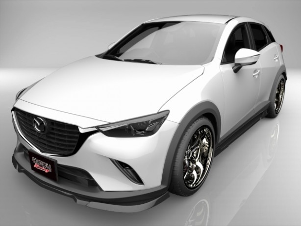 エアロパーツ CX-3 DK5FW DK5AW 前期 フロントアンダースポイラー サイドステップ 2点キット エアロパーツ【EUROU スポーツエアロシリーズ】 詳細