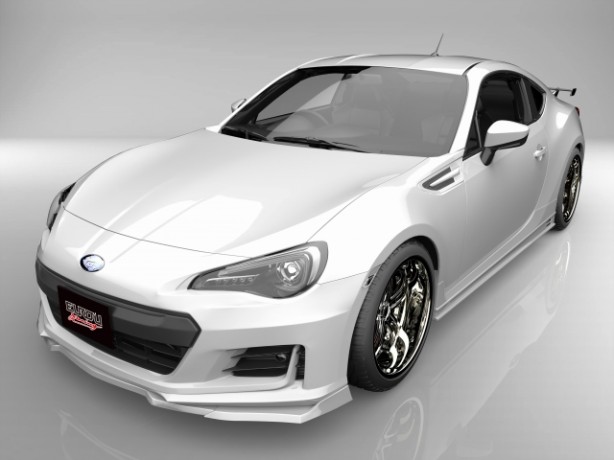 エアロパーツ BRZ ZC6 後期 フロントアンダースポイラー サイドステップ リアマッドディフューザー 3点キット Type1 エアロパーツ【EUROU スポーツエアロシリーズ】 詳細