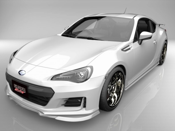 エアロパーツ BRZ ZC6 後期 フロントアンダースポイラー サイドステップ リアマッドディフューザー 3点キット Type2 エアロパーツ【EUROU スポーツエアロシリーズ】 詳細